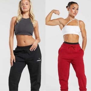 GYMSHARK—TWO PAIRS! Women’s Jogger Bundle, Size Small. Black and Red